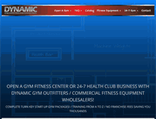 Tablet Screenshot of dynamiccluboutfitters.com